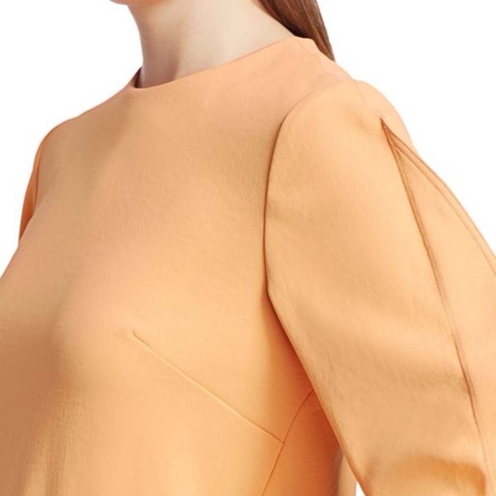TIBI CHALKY DRAPE ORIGAMI SLEEVE DRESS SIZE 6 - Picture 3 of 7